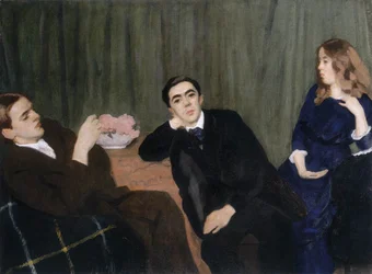 Triple portrait : sœur et frères